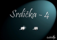 Srdíčko 4 - náušnice rhodium